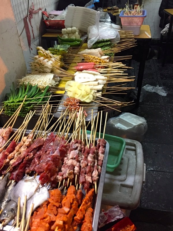 Eating street food -- currently in my comfort zone. 